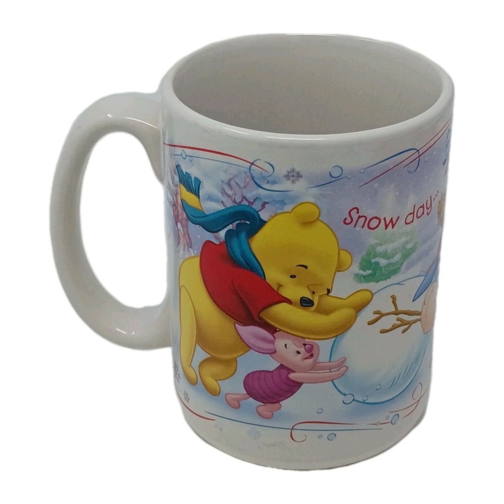 Houston Harvest Disney Winnie The Pooh Tigger Eeyore Coffee‎ Cup Mug Snow Day